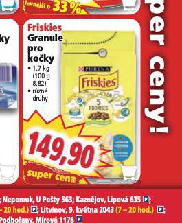 FRISKIES GRANULE PRO KOKY