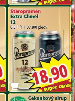 PIVO STAROPRAMEN EXTRA CHMEL