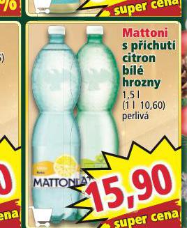 MATTONI S PCHUT CITRON, BL HROZNY