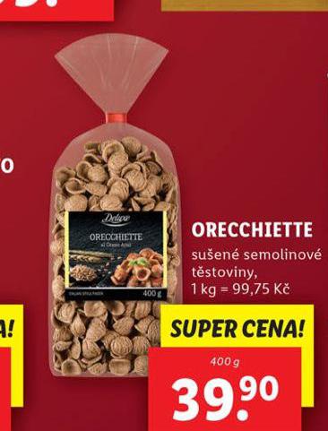 ORECCHIETTE SUEN SEMOLINOV TSTOVINY