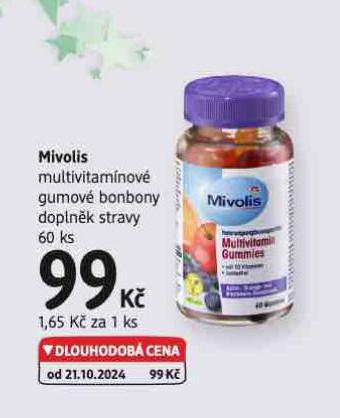 MIVOLIS MUTLVITAMNOV GUMOV BOBNONY