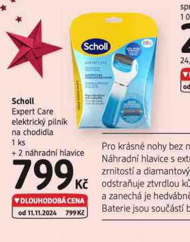 SCHOLL EXPERT CARE ELEKTRICK PILNK NA CHODIDLA