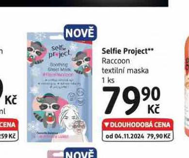 SELFIE PROJECT RACCOON TEXTILN MASKA