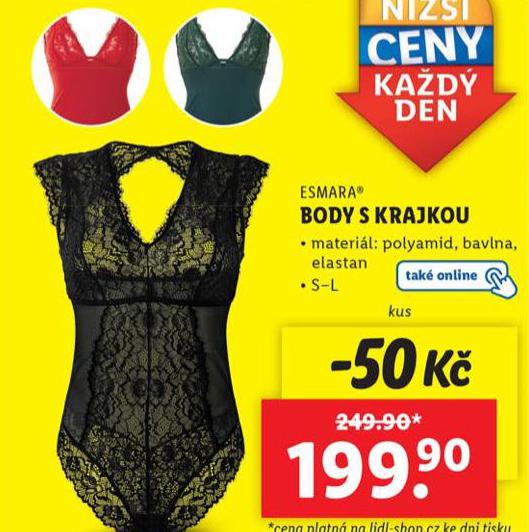 BODY S KRAJKOU