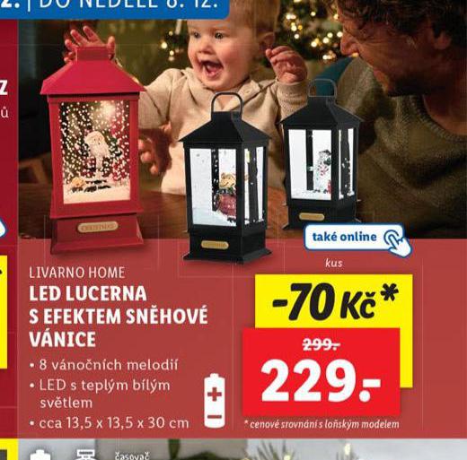 LED LUCERNA S EFEKTEM SNHOV VNICE