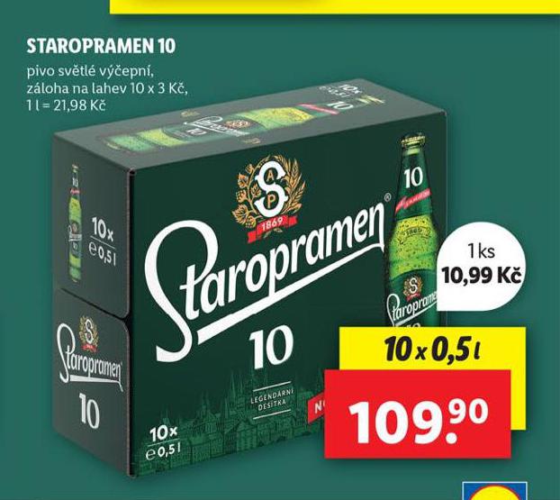 PIVO STAROPRAMEN 10