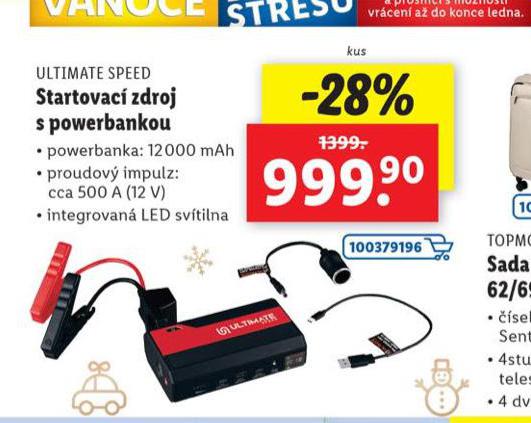 STARTOVAC ZDROJ S POWERBANKOU 12000 MaH