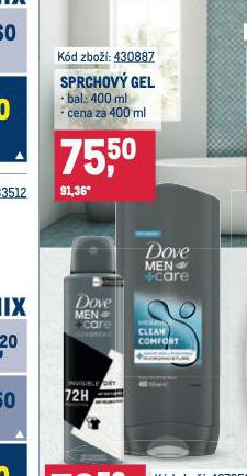 DOVE SPRCHOV GEL