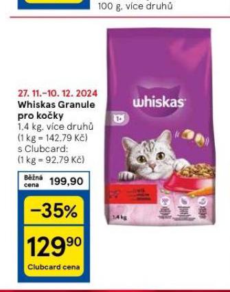 WHISKAS GRANULE PRO KOKY