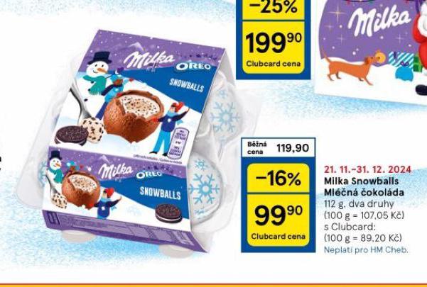 MILKA SNOWBALLS MLN OKOLDA