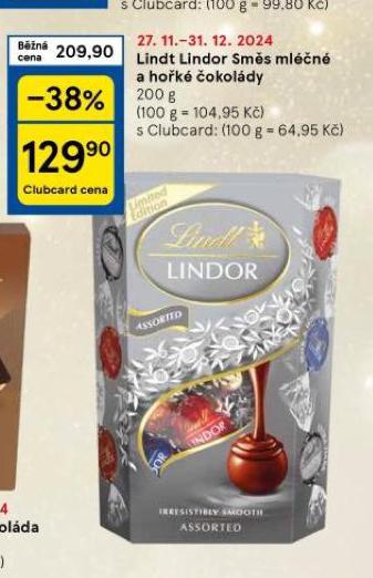 LINDT LINDOR SMS MLN A HOK OKOLDY