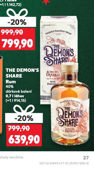 THE DEMONS SHARE RUM