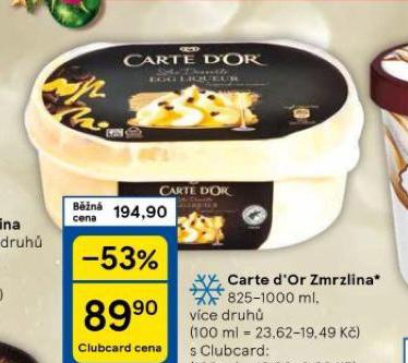 CARTE DOR ZMRZLINA