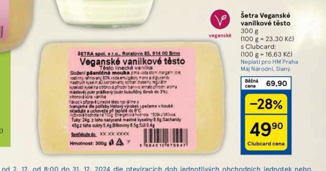 ETRA VEGANSK VANILKOV TSTO