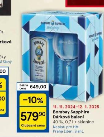 BOMBAY SAPPHIRE DRKOV BALEN