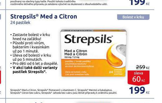 STREPSILS MED A CITRON