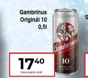 PIVO GAMBRINUS ORIGINL