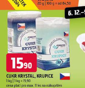 CUKR KRYSTAL, KRUPICE