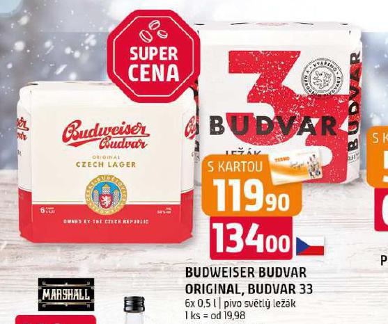 PIVO BUDWEISER BUDVAR ORIGINAL