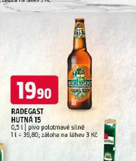 PIVO RADEGAST HUTN 15