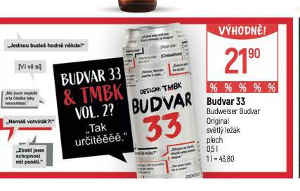 PIVO BUDVAR 33