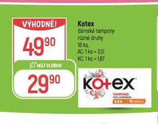 KOTEX DMSK TAMPONY