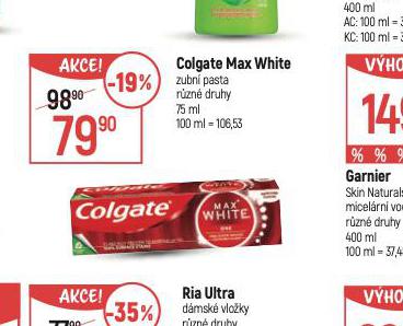 COLGATE MAX WHITE ZUBN PASTA