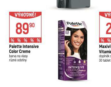 PALETTE INTENSIVE COLOR CREME BARVA NA VLASY