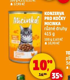 KONZERVA PRO KOKY MICINKA