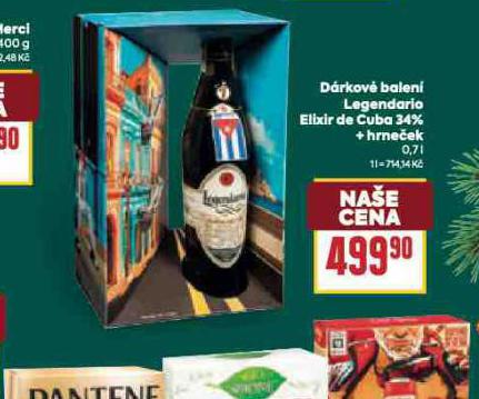 DRKOV BALEN LEGENDARIO ELIXIR DE CUBA 34% + HRNEEK