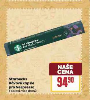 STARBUCKS KVOV KAPSLE PRO NESPRESSO