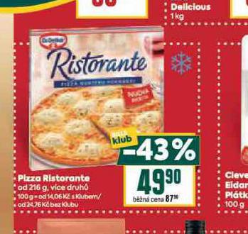 PIZZA RISTORANTE