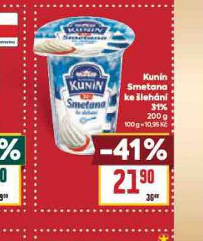 KUNN SMETANA KE LEHN 31%