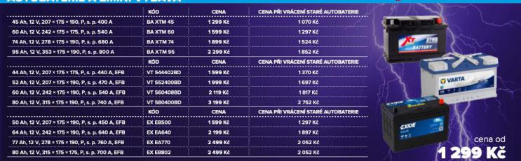 AUTOBATERIE VARTA 44 Ah