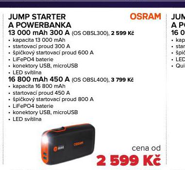 JUMP STARTER A POWERBANKA 13 000 mAh