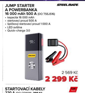 JUMP STARTER A POWERBANKA 16000 mAh