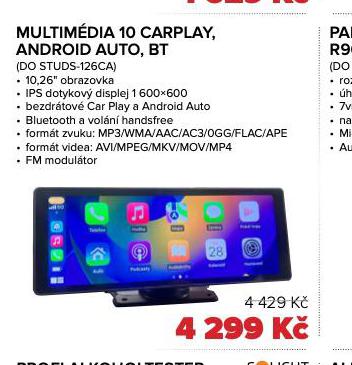 MULTIMDIA 10 CARPLAY, ANDROID AUTO, BT