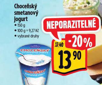 CHOCESK SMETANOV JOGURT