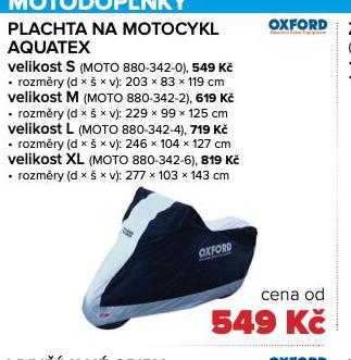 PLACHTA NA MOTOCYKL L