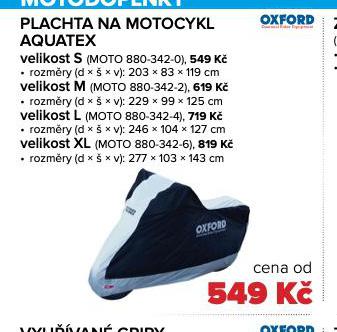 PLACHTA NA MOTOCYKL XL