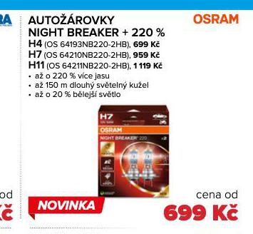 ROVKY OSRAM NIGHT BREAKER H7