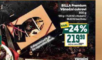 BILLA PREMIUM VNON CUKROV