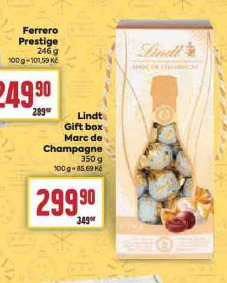 LINDT GIFT BOX MARC DE CHAMPAGNE