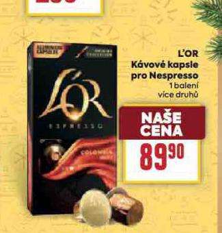 LOR KVOV KAPSLE PRO NESPRESSO