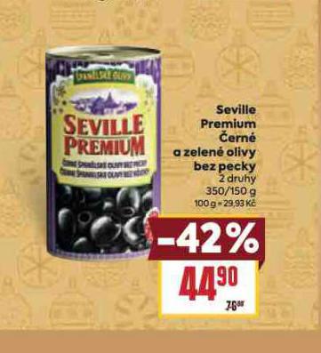 SEVILLE PREMIUM ERN A ZELEN OLIVY BEZ PECKY