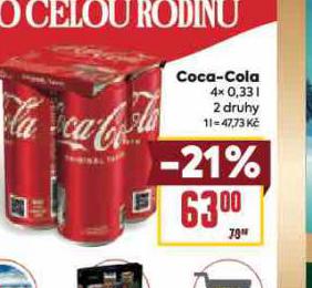 COCA COLA 4 x 330 ml