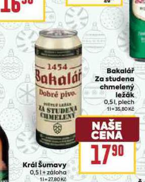 PIVO BAKAL ZA STUDENA CHMELEN LEK