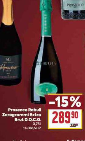 PROSECCO REBULI ZEROGRAMMI, EXTRA BRUT D.O.C.G.