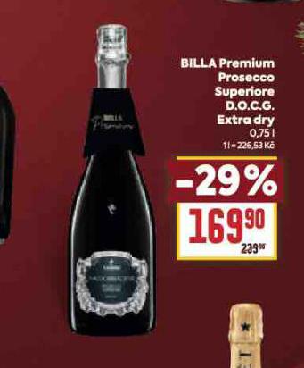 BILLA PREMIUM PROSECCO SUPERIORE D.O.C.G. EXTRA DRY