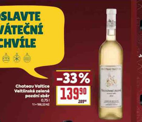 CHATEAU VALTICE VELTNEK ZELEN POZDN SBR